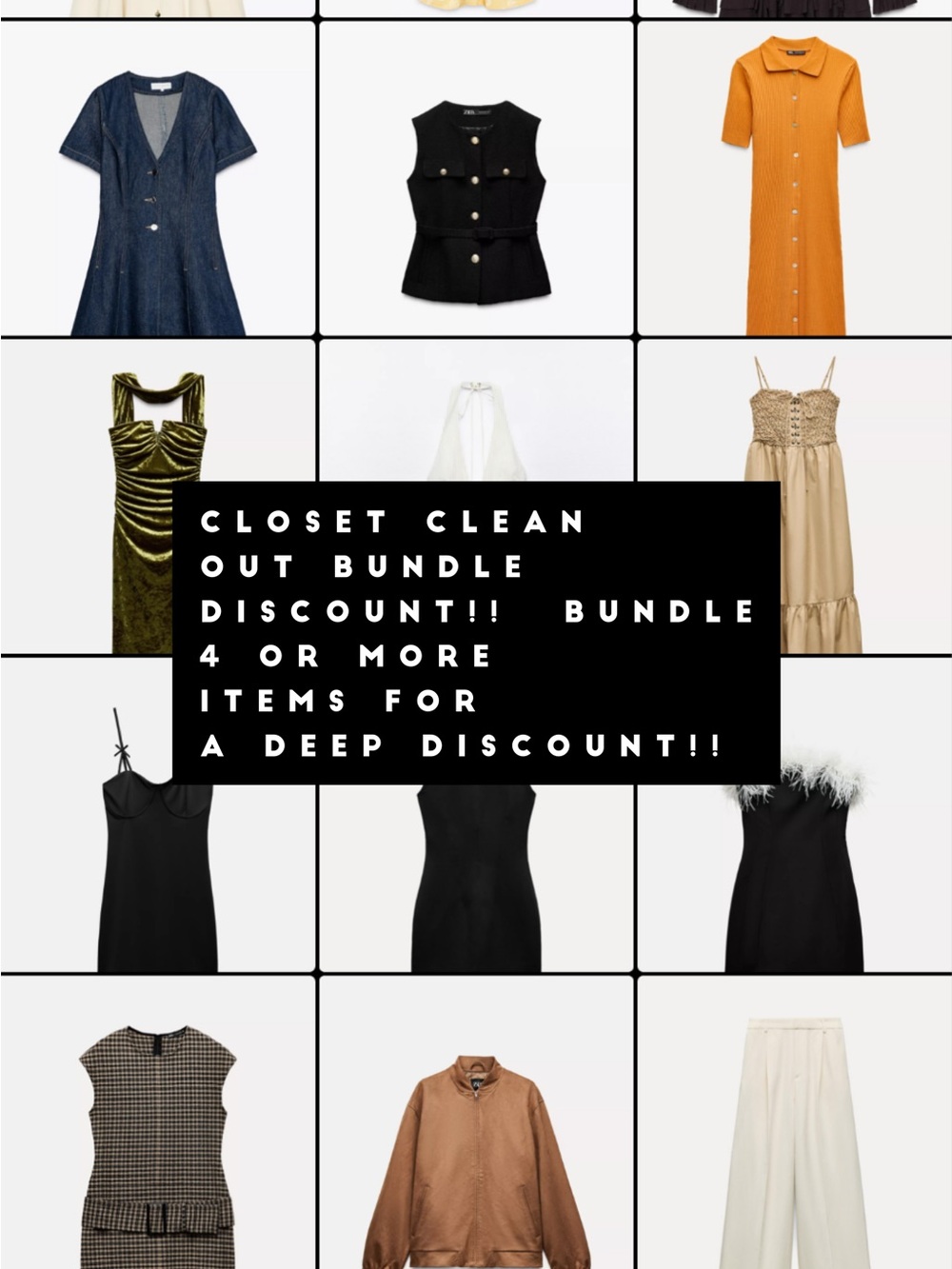 SHOPAHOLIC ZARA CLOSET CLEARANCE